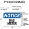 Signmission Gas Meter, 5 in W x Rectangle, Vinyl Decal OS-2PACK-NS-D-35-L-13014 - alternate 6